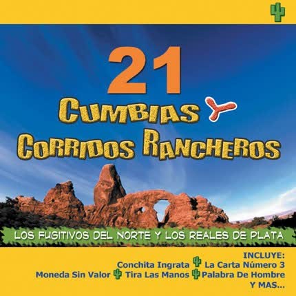 Carátula 21 cumbias y <br>corridos rancheros 