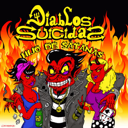Carátula DIABLOS SUICIDAS - Hijo de Satanás