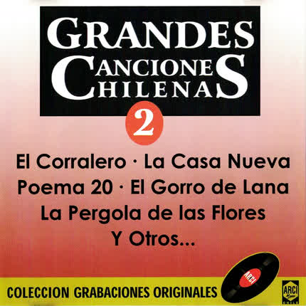 Carátula Grandes Canciones Chilenas <br/>(Vol. 2) 