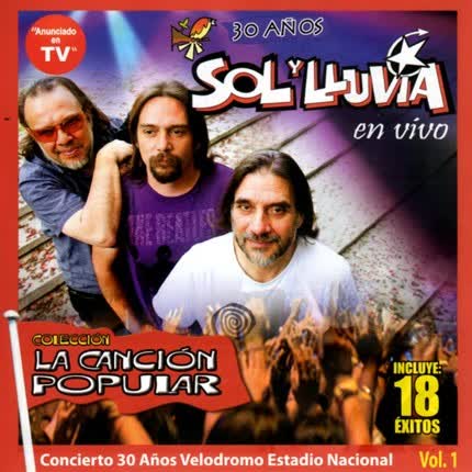 Carátula SOL Y LLUVIA - 30 años - En Vivo