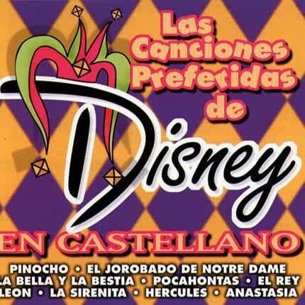 Carátula Las canciones de las peliculas de <br>Disney en Castellano 
