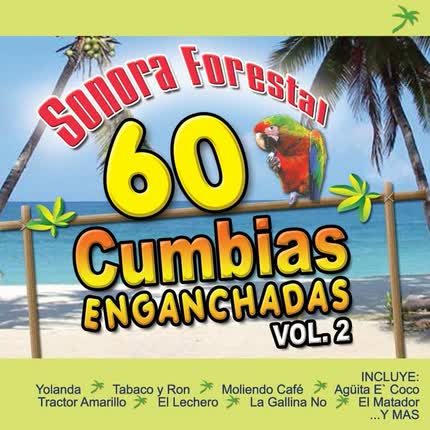 Carátula SONORA FORESTAL - 60 Cumbias enganchadas volumen 2