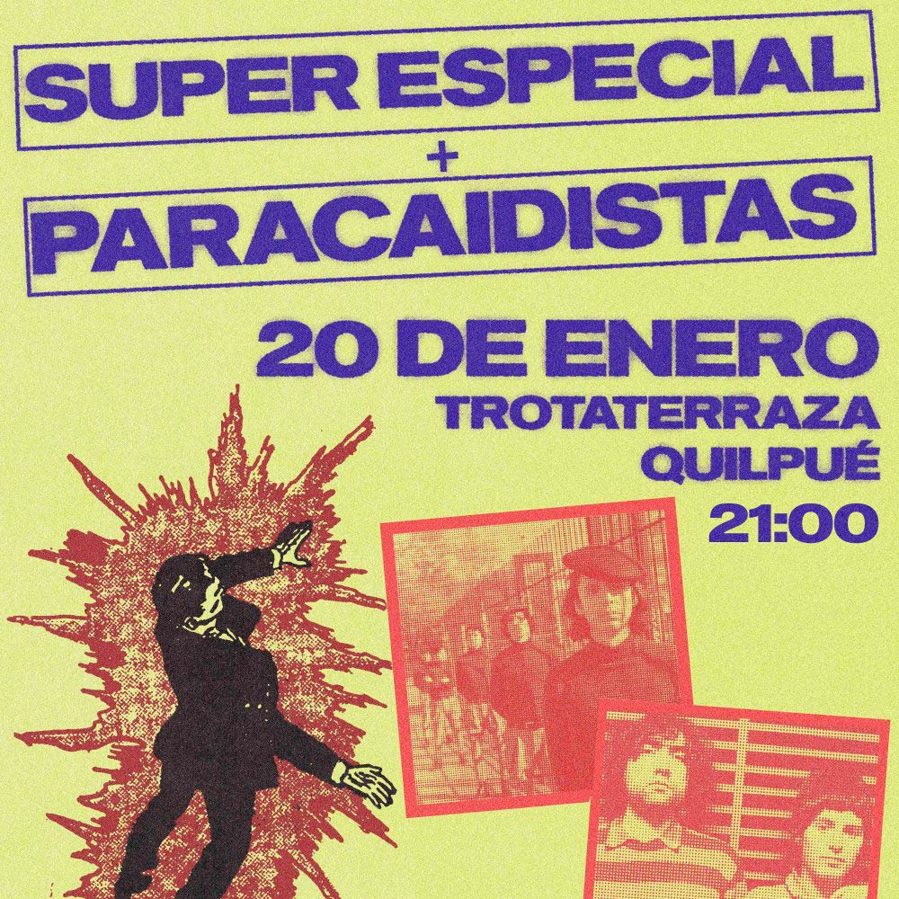 Flyer Evento SUPER ESPECIAL + PARACAIDISTAS EN TROTAMUNDOS TERRAZA