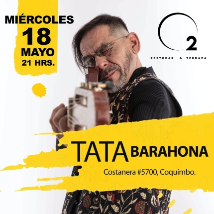 Flyer Evento TATA BARAHONA EN COQUIMBO