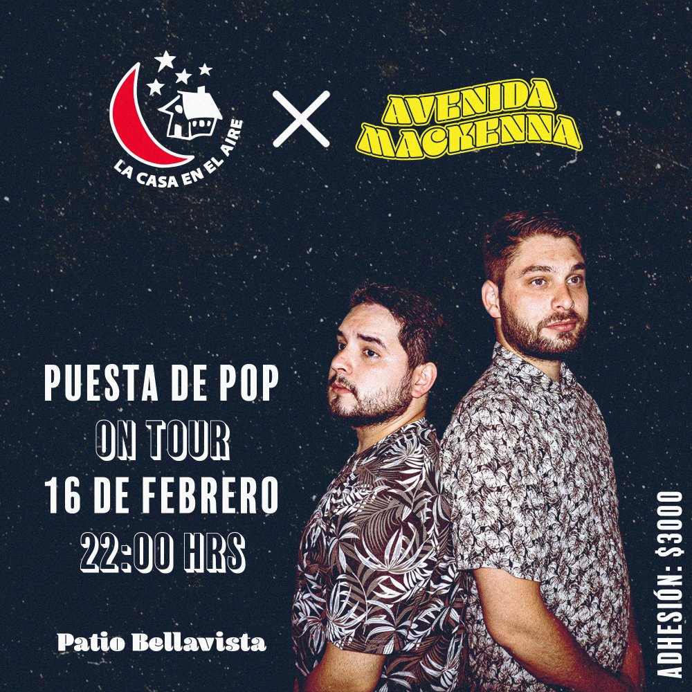 Flyer Evento PUESTA DE POP EN LA CASA EN EL AIRE