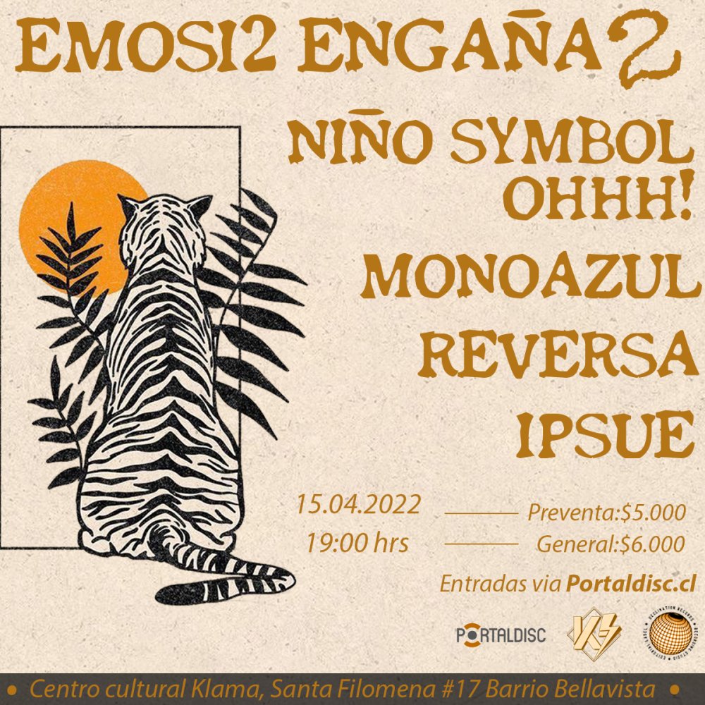 Flyer Evento EMOSI2 ENGAÑA2 EN KLAMA
