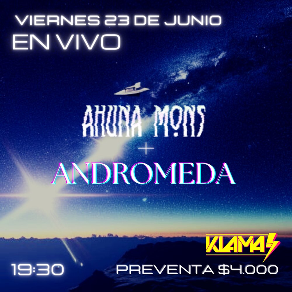 Carátula AHUNA MONS + ANDROMEDA EN KLAMA