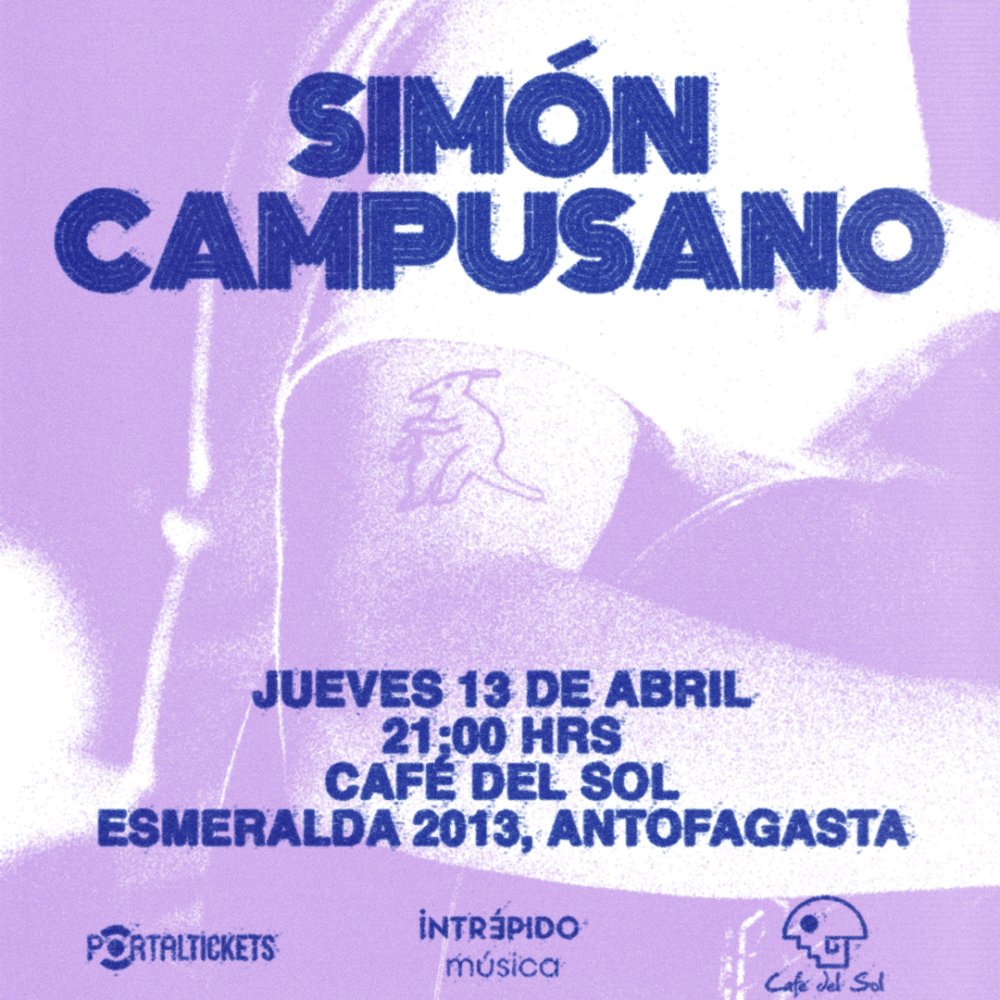 Flyer Evento SIMON CAMPUSANO EN ANTOFAGASTA