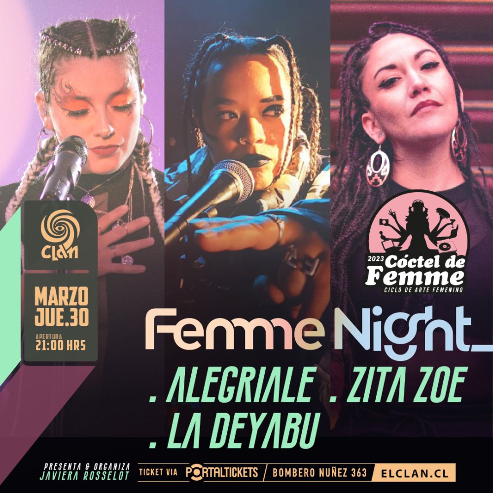 Flyer Evento CLAN PRESENTA: FEMME NIGHT