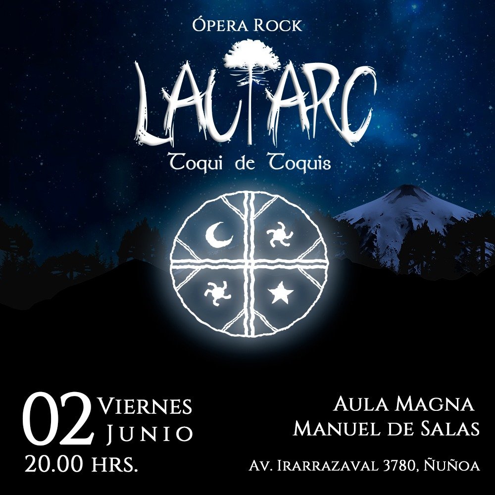 Flyer Evento LAUTARO, TOQUI DE TOQUIS EN AULA MAGNA LICEO MANUEL DE SALAS