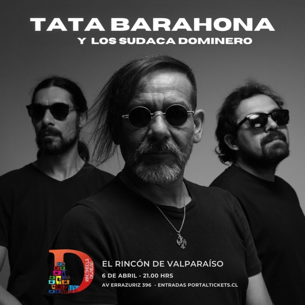 Flyer Evento TATA BARAHONA Y LSD EN VALPARAISO