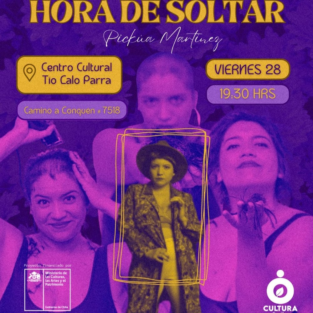 Flyer Evento PICKÚA EN HORA DE SOLTAR -  CONCIERTO TEATRAL EN CERRILLOS