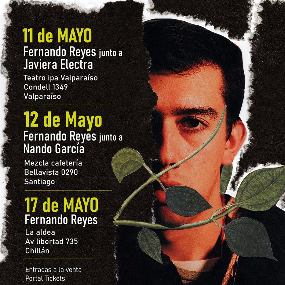 Flyer Evento FERNANDO REYES EN SANTIAGO