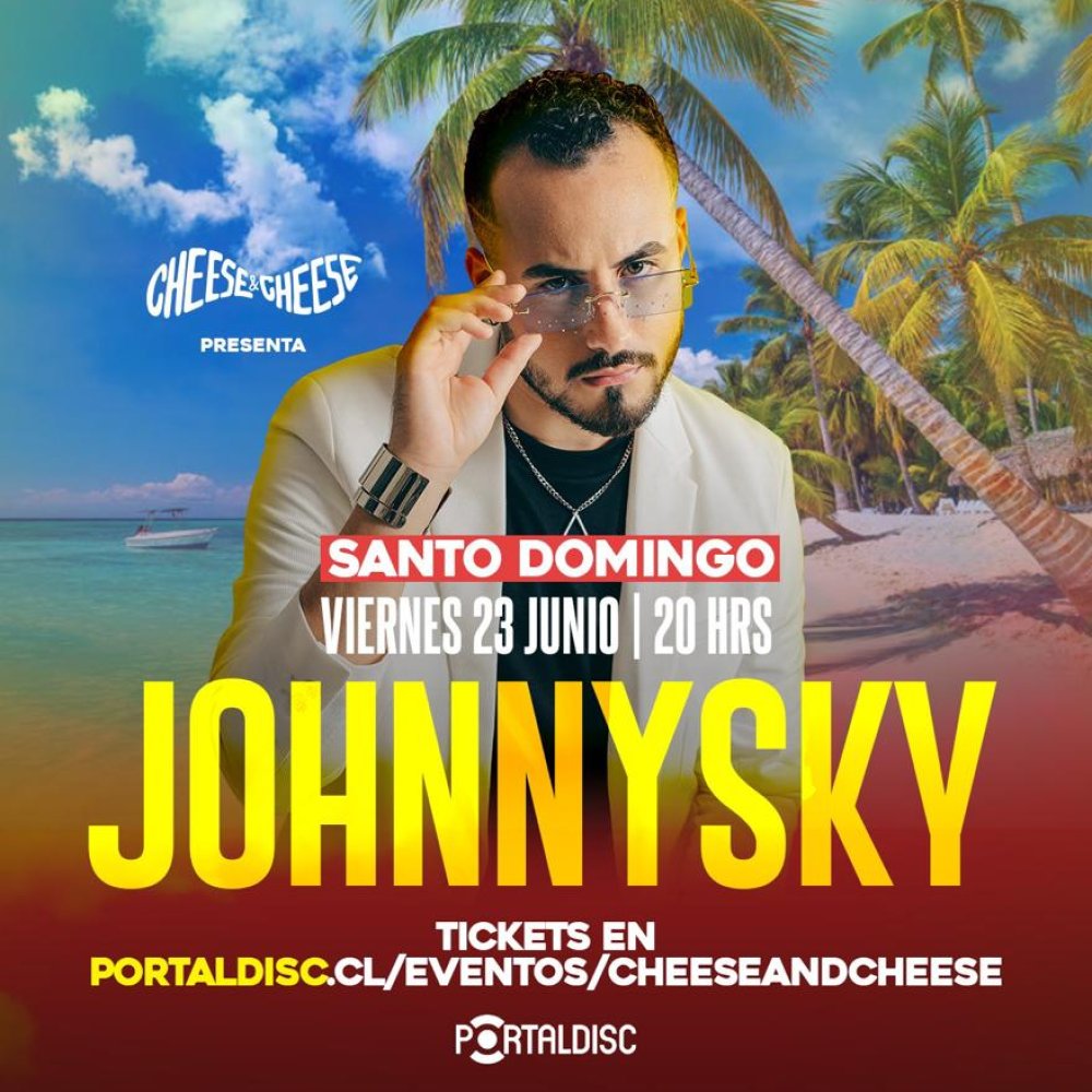 Flyer Evento JOHNNY SKY EN SANTO DOMINGO