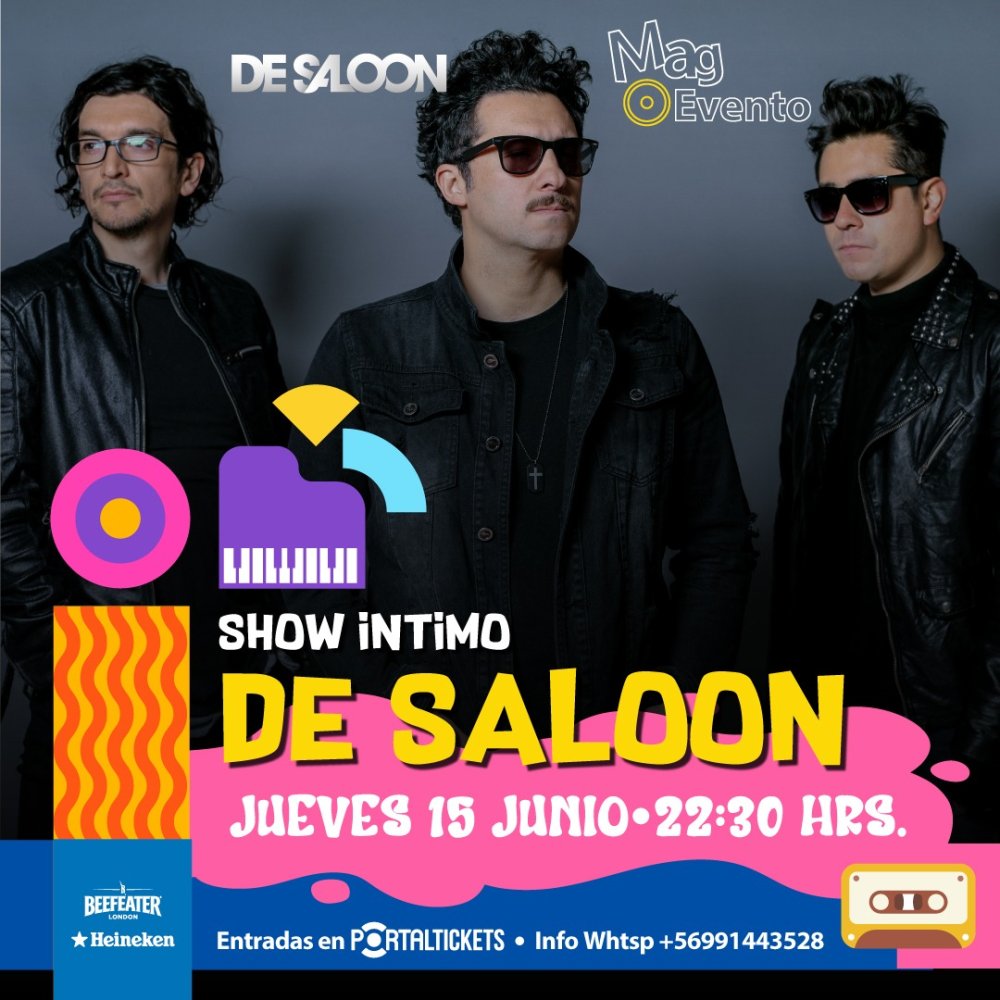 Flyer Evento DE SALOON EN MAGBAR CHILLÁN: SHOW ÍNTIMO