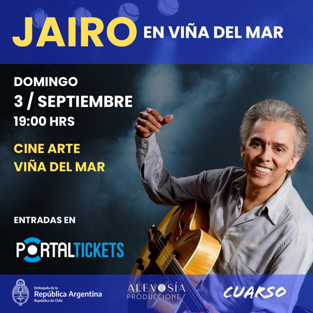 Flyer Evento JAIRO EN VIÑA DEL MAR