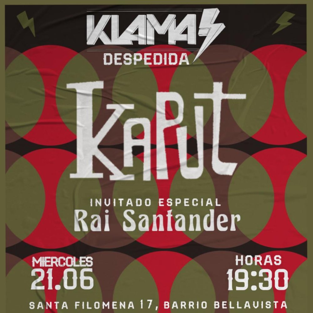 Flyer Evento KAPUT + RAI SANTANDER ⚡️KLAMA 