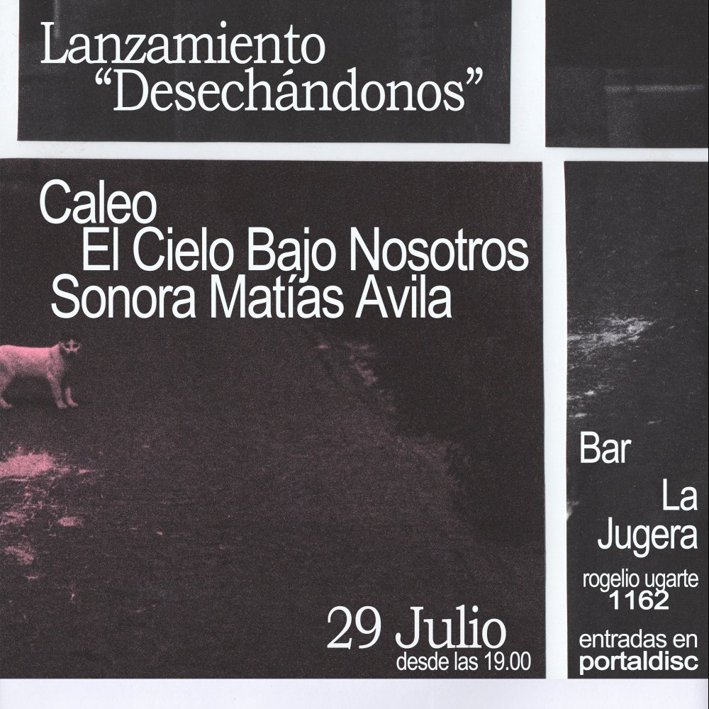 Flyer Evento LANZAMIENTO “DESECHÁNDONOS” DE CALEO EN BAR LA JUGUERA