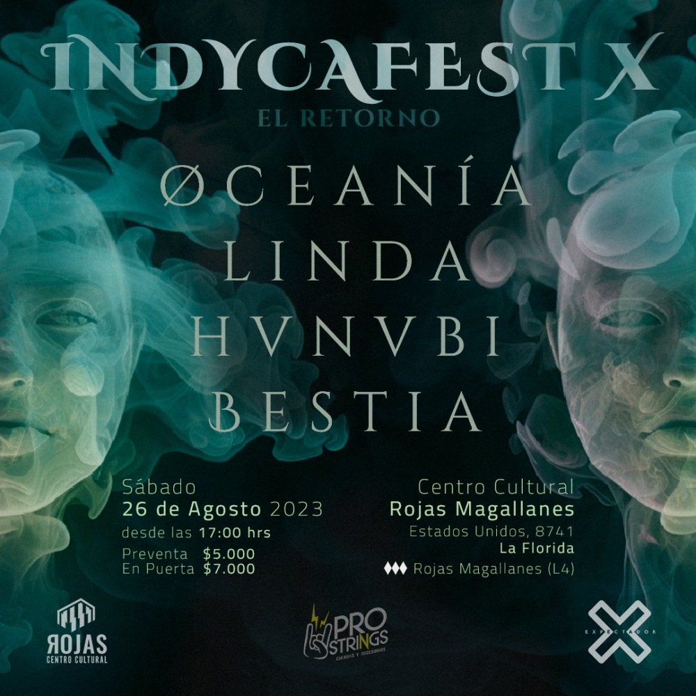Flyer Evento INDYCAFEST X EL RETORNO EN ROJAS MAGALLANES