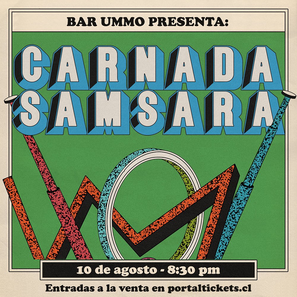 Flyer Evento CARNADA Y SAMSARA EN BAR UMMO