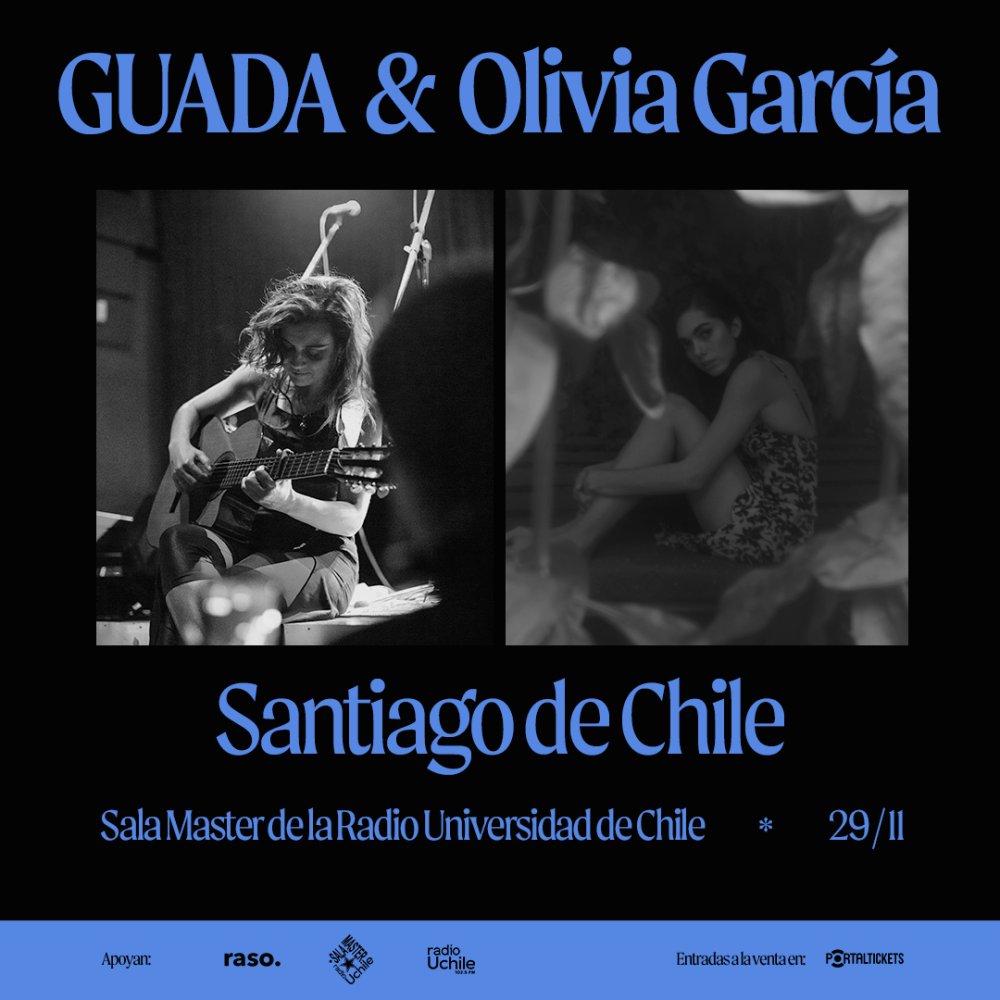 Flyer Evento GUADA Y OLIVIA GARCIA EN SALA MASTER