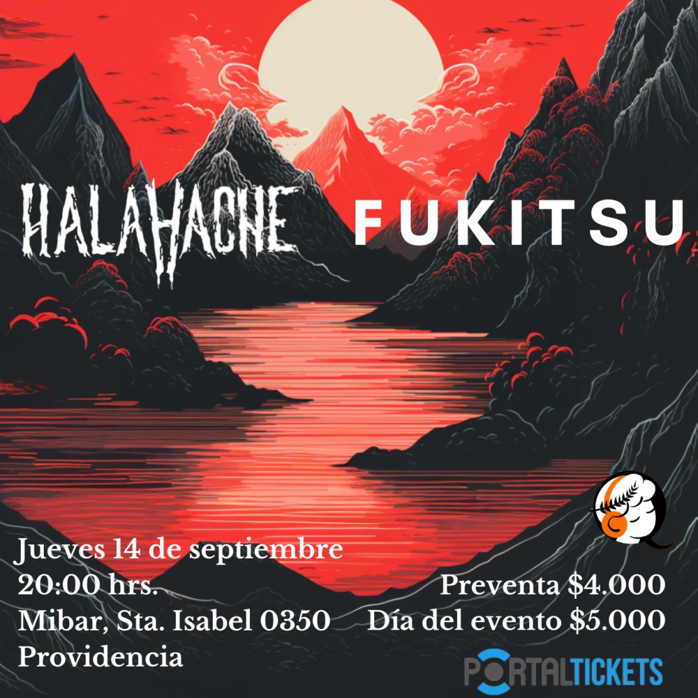 Flyer Evento ECOS DE TORMENTA: FUKITSU Y HALAHACHE EN MI BAR