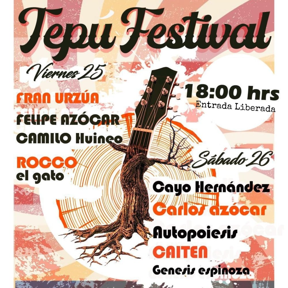 Flyer Evento TEPÚ FESTIVAL EN TEATRO MUNICIPAL DE ANCUD