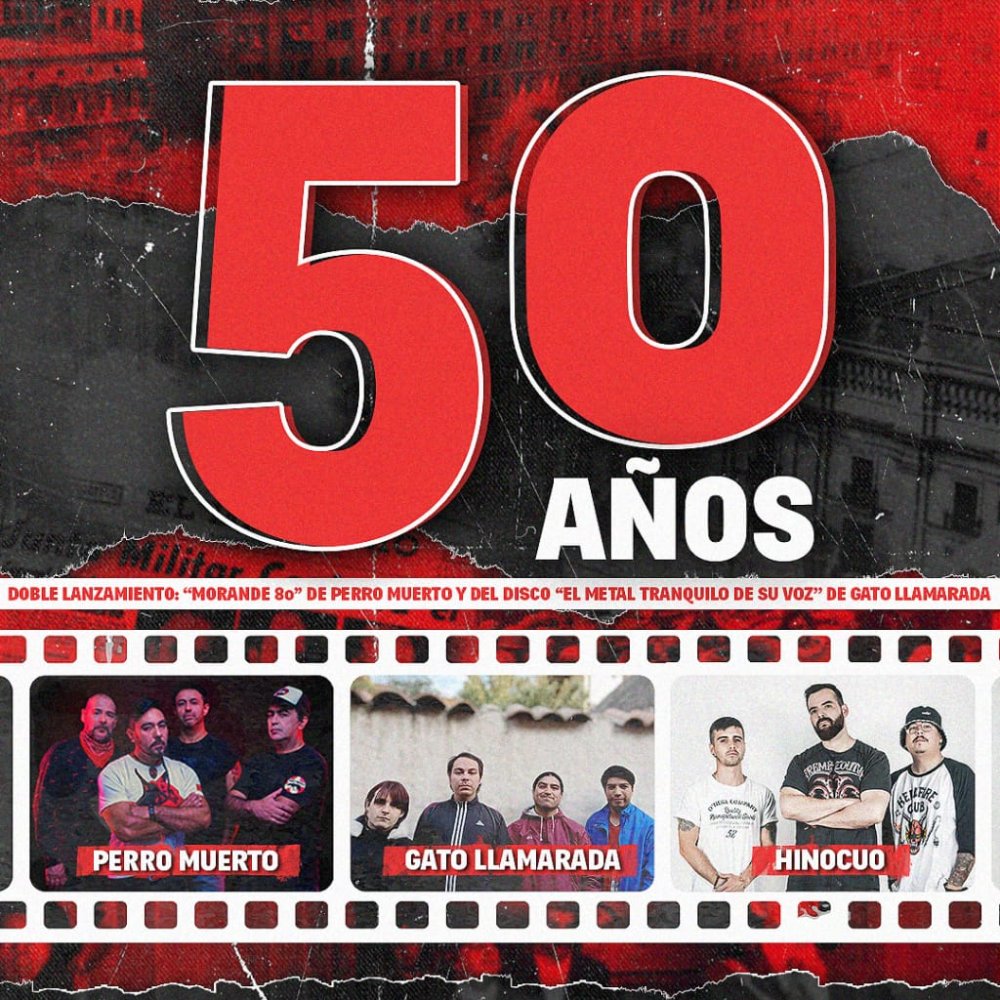 Flyer Evento 50 AÑOS DEL GOLPE - SALA CREAROCK
