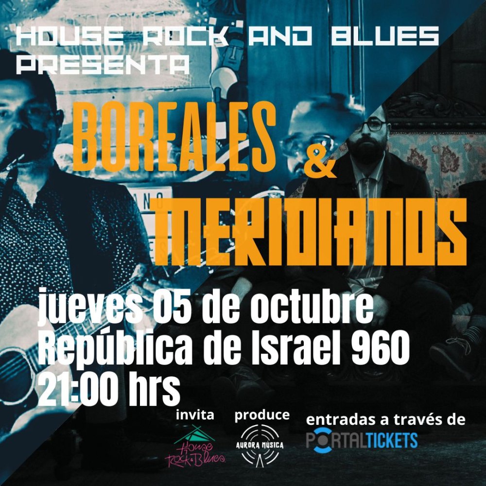 Imagen Boreales y Meridianos en vivo (House rock and blues)