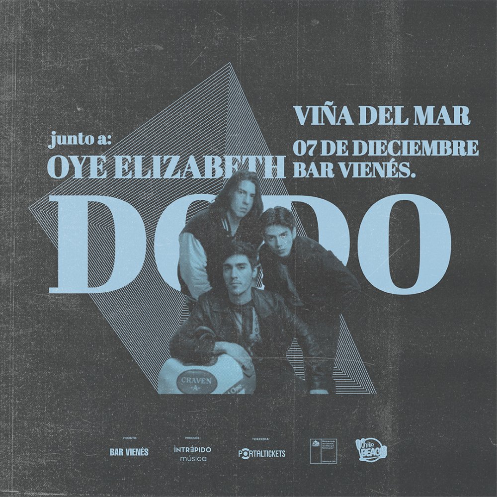 Flyer DODO + OYE, ELIZABETH EN BAR VIENES - VIÑA DEL MAR