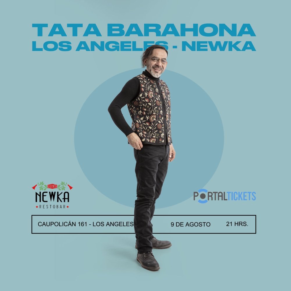 Flyer Evento TATA BARAHONA EN LOS ANGELES
