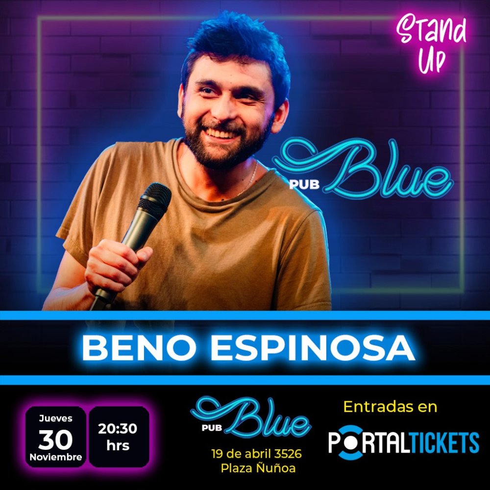 Flyer BENO ESPINOSA EN BLUE PUB 30 NOV 23