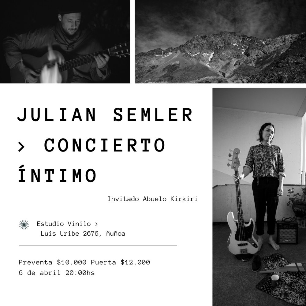 Carátula JULIAN SEMLER + ABUELO KIRKIRI CONCIERTO ÍNTIMO EN ESTUDIO VINILO