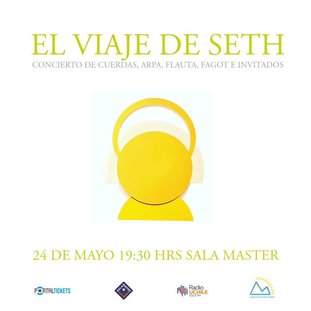 Flyer EL VIAJE DE SETH: CONCIERTO DE CUERDAS, ARPA, FLAUTA, FAGOT E INVITADOS