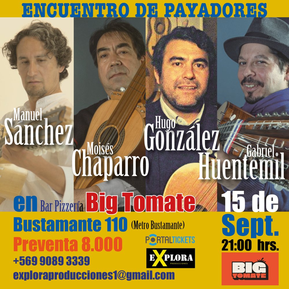 Flyer Evento ENCUENTRO DE PAYADORES