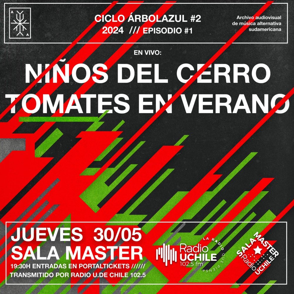 Flyer CICLO ÁRBOLAZUL #2 EPISODIO 1: NIÑOS DEL CERRO + TOMATES EN VERANO (ARG) EN SALA MASTER