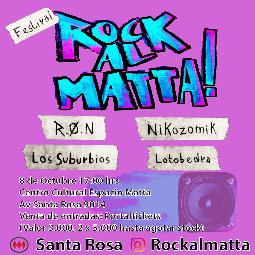 Flyer Evento FESTIVAL ROCK AL MATTA