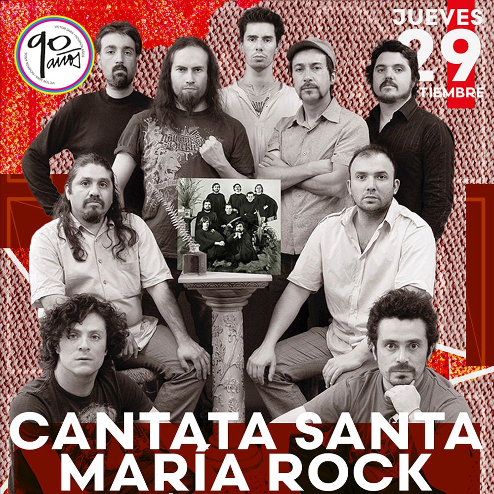 Flyer Evento CANTATA ROCK EN FAM VICTOR JARA