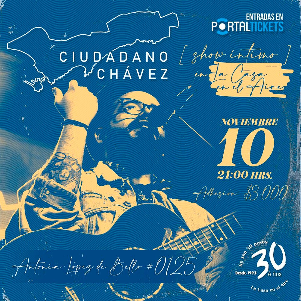 Flyer Evento CIUDADANO CHAVEZ EN LA CASA EN EL AIRE