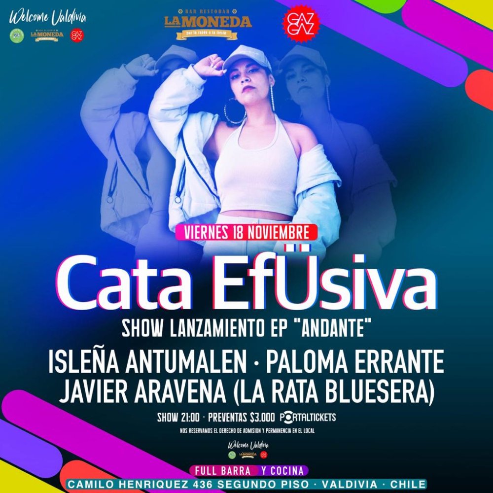 Flyer Evento CATA EFUSIVA LANZAMIENTO EP ANDANTE