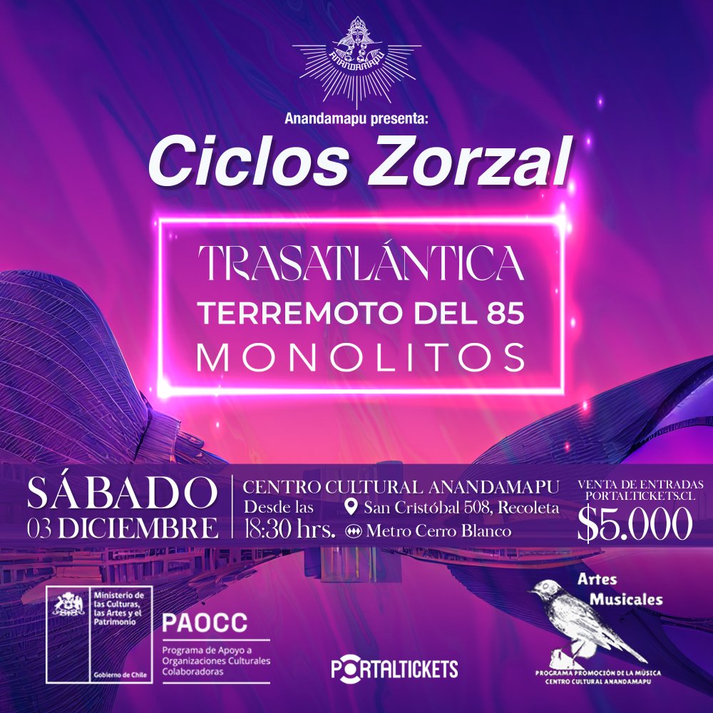 Flyer Evento TRANSATLANTICA: LANZAMIENTO SINGLE ENTRE MONTAÑAS
