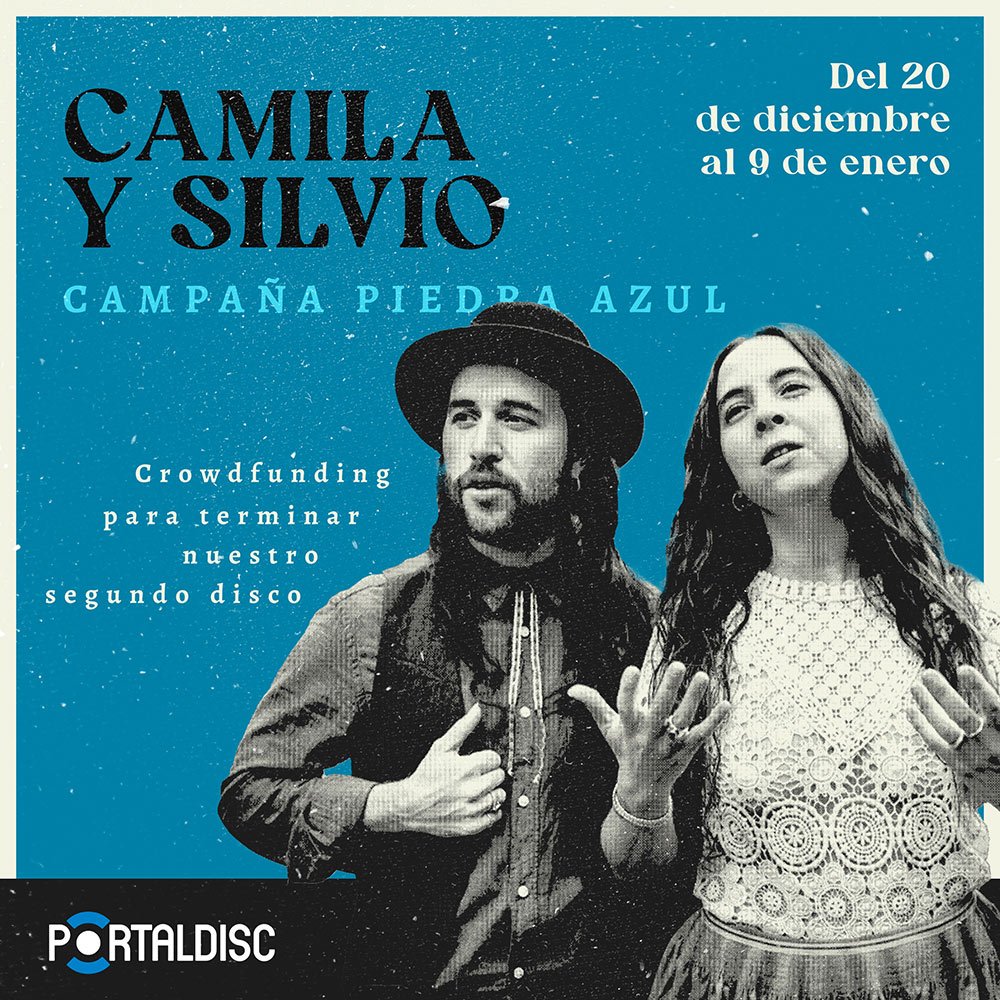 Flyer Evento CROWDFUNDING: CAMILA Y SILVIO - CAMPAÑA PIEDRA AZUL
