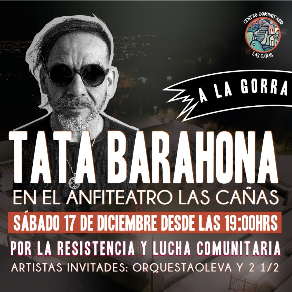 Flyer Evento TATA BARAHONA Y LSD A LA GORRA EN VALPARAISO