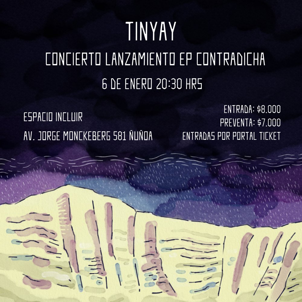 Flyer Evento LANZAMIENTO TINYAY EP CONTRADICHA
